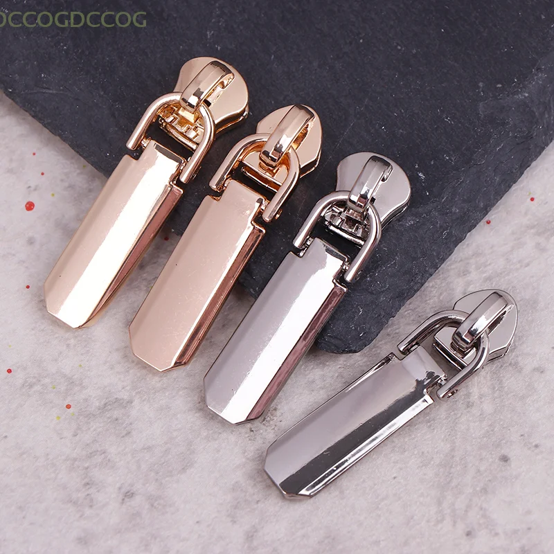 

5Pcs Metal Zipper Slider Puller Bag Accessories For Purse Zinc Alloy Zipper Head Pullers For Bag Round Shape Bag