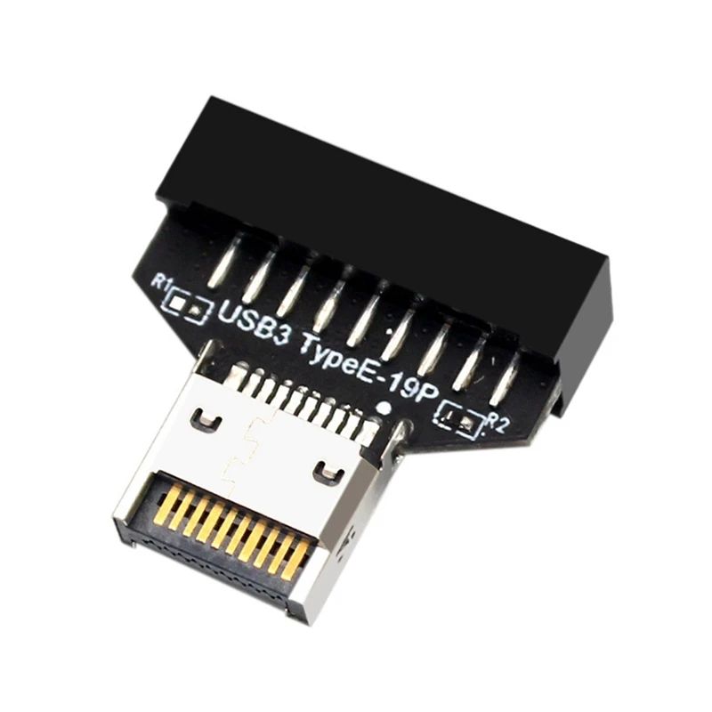 USB3.2 Type-E 20Pin To USB 19P Chassis Front USB Type A Type C Extension Adapter For Desktop Motherboard