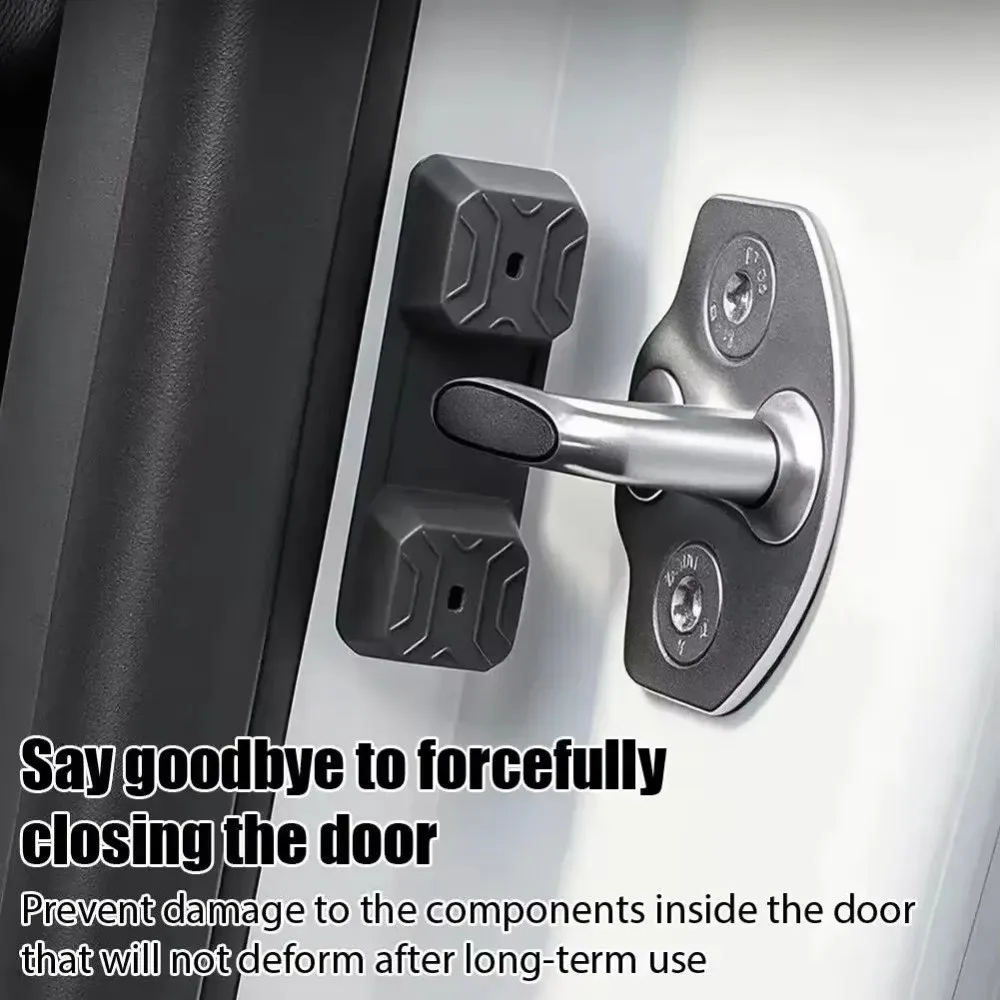 4pcs Silicone Magnetic Car Door Shock Absorber Universal Shock Absorbing Door Lock Buffer Pad Anti-Vibration Sound Deadening