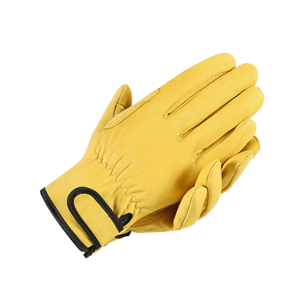 Work Gloves Leather Welding Safety Protection Garden Wear-resistant Gloves Welding Soldering Supplies