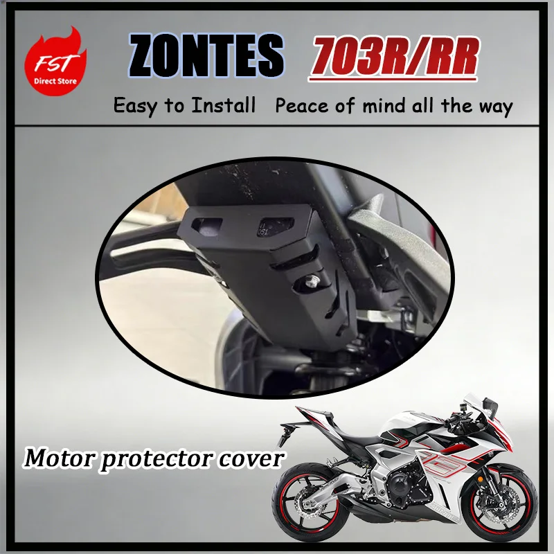 

FOR ZONTES 703R 703RR Racing Style Stainless Steel Motor Rectifier Cover Protector Guard Motorcycle Accessory