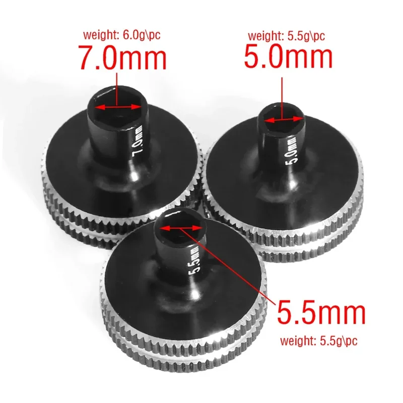 5.0mm/5.5mm/7mm Short Handled Screw Nuts Hexagonal Wrench Sleeve Hex Socket Driver Wheel Tool