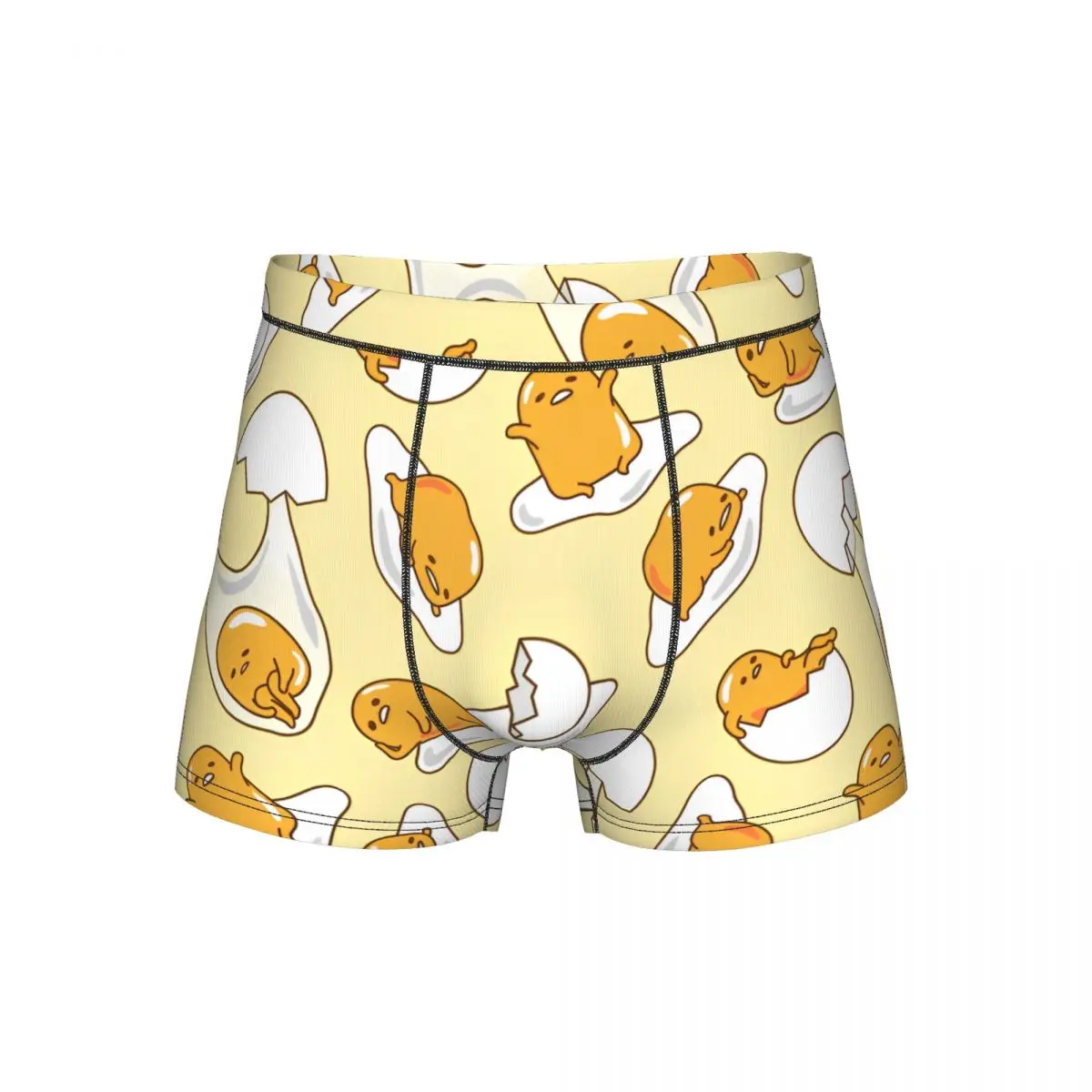 

Gudetamas The Lazy Egg Men Long Underwear Boxer Briefs Shorts Panties Sexy Soft Underpants for Homme