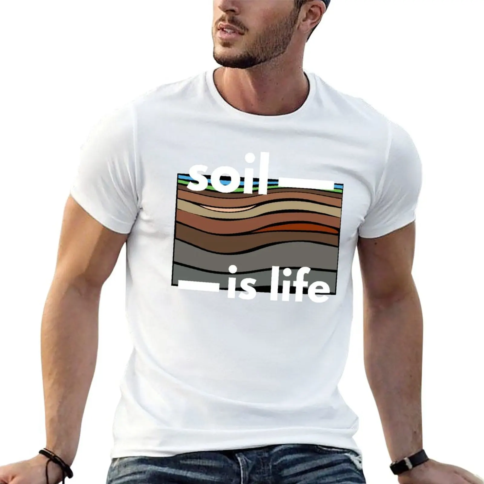 

Soil is Life design T-Shirt man t shirt luxury essential t shirt t shirts for man graphic vintage T-shirt