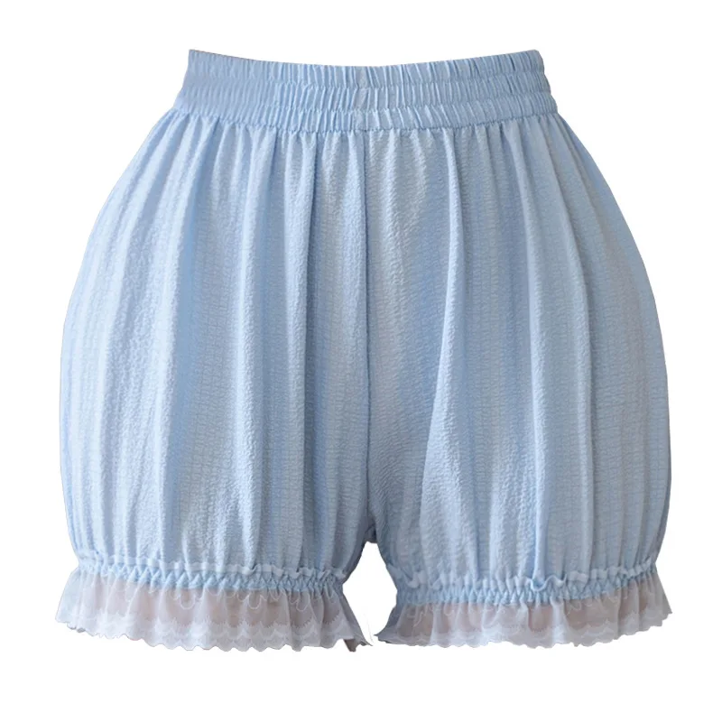 Large Size Summer Ice Silk Pants Thin Women's Base Layer Pants Comfortable Breathable Bloomer Shorts Pumpkin Pants