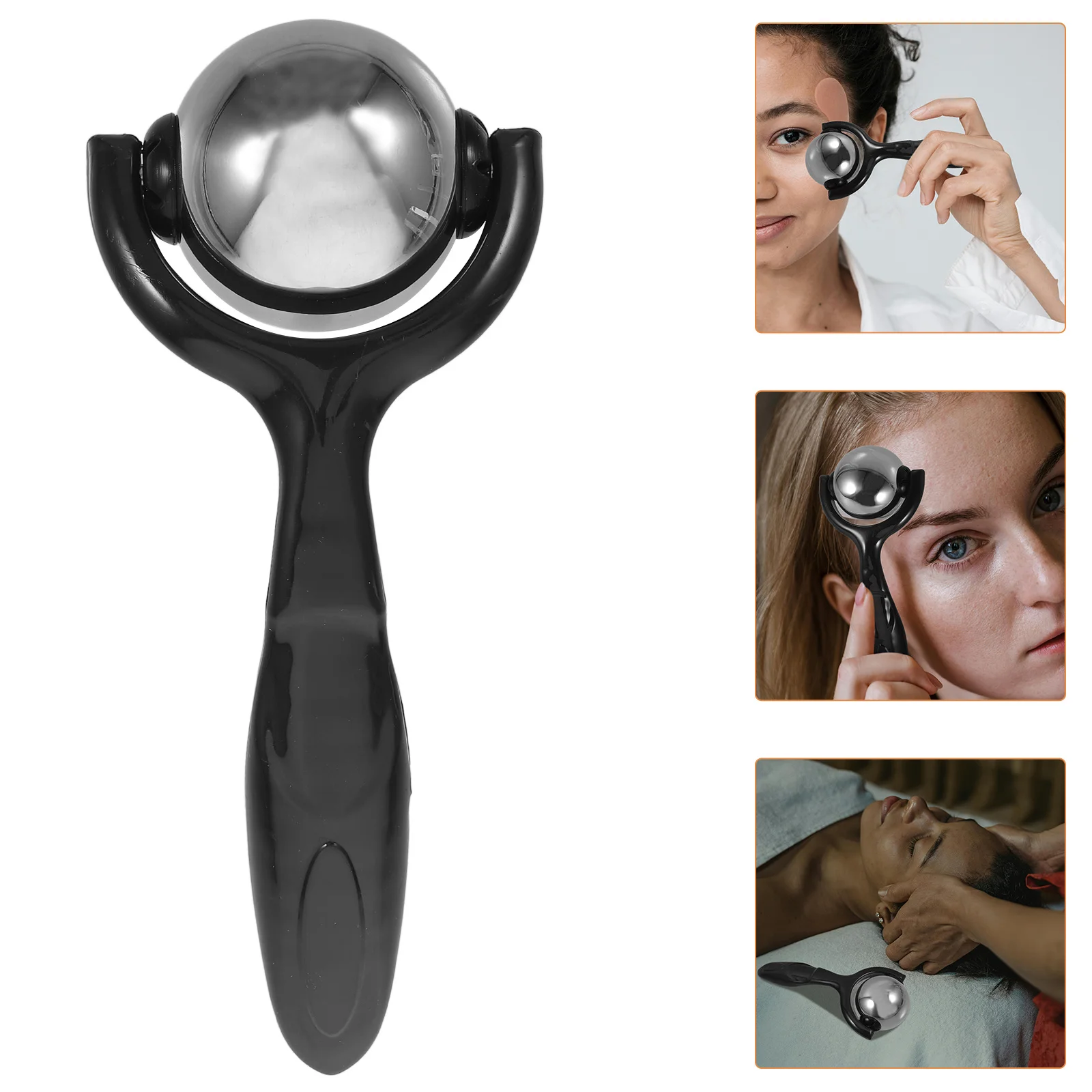 

Металлический массажер для лица Гуаша с гладкими краями, удобный для использования дома и в путешествиях, роллер для глаз, инструмент для лица, массажер Гуаша для лица