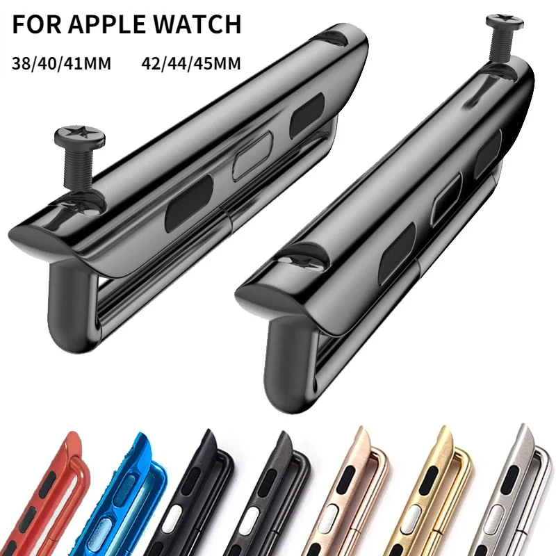 Connector Adapter for Apple Watch 44/42mm 40/38mm 45/41mm 49mm Connectors Accessories iwatch 4 6 5 7 8 Se Ultra Stainless Steel