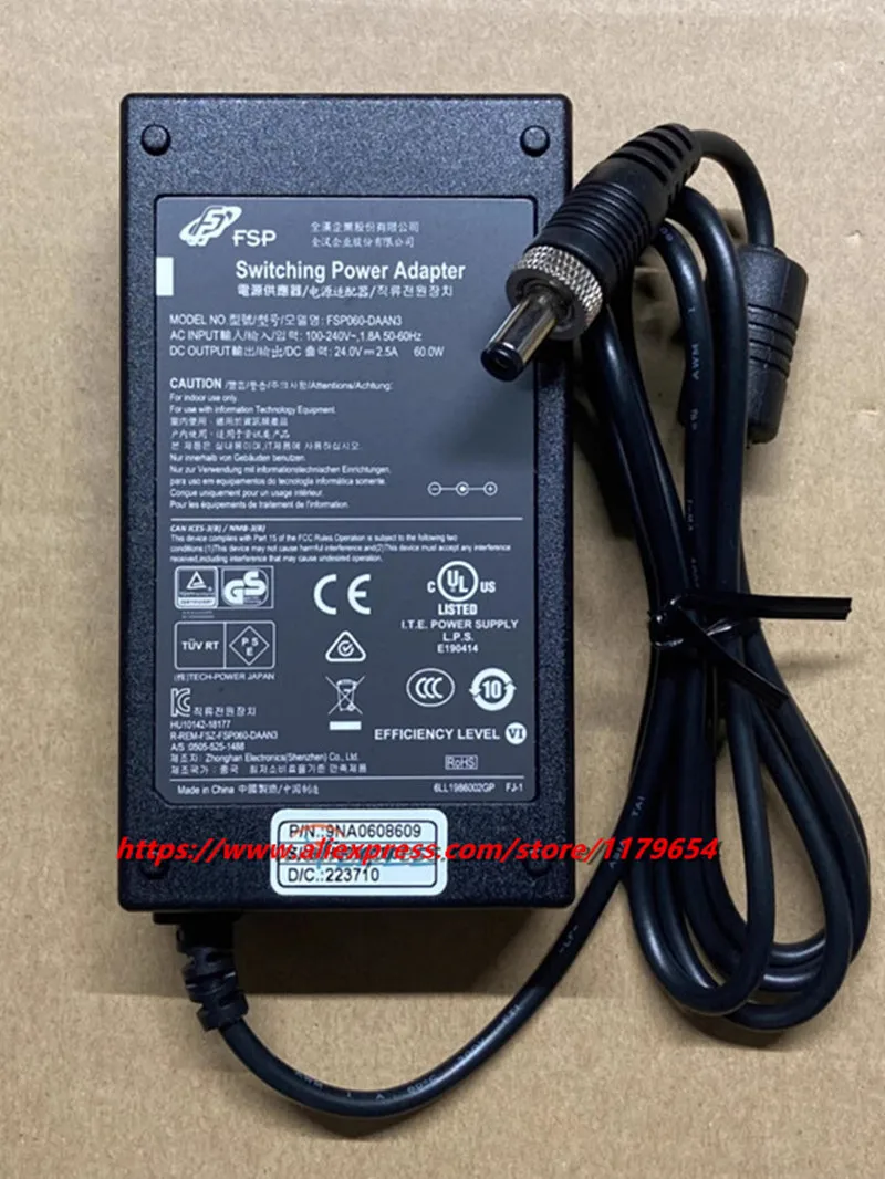 FSP 24V 2.5A 60W Switching Power Adapter FSP060-DAAN3 Laptop Charger FSP050-DAAN3 FSP060-RTAAN2 Power Supply 5.5x2.5mm