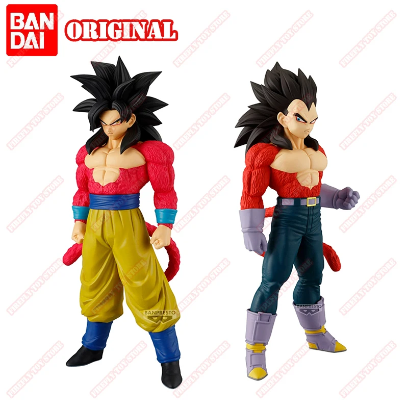 

BANDAI ORIGINAL BANPRESTO DRAGON BALL GT Super Saiyan 4 THE Son Goku Vegeta Anime Figures Action Model Toys In Stock