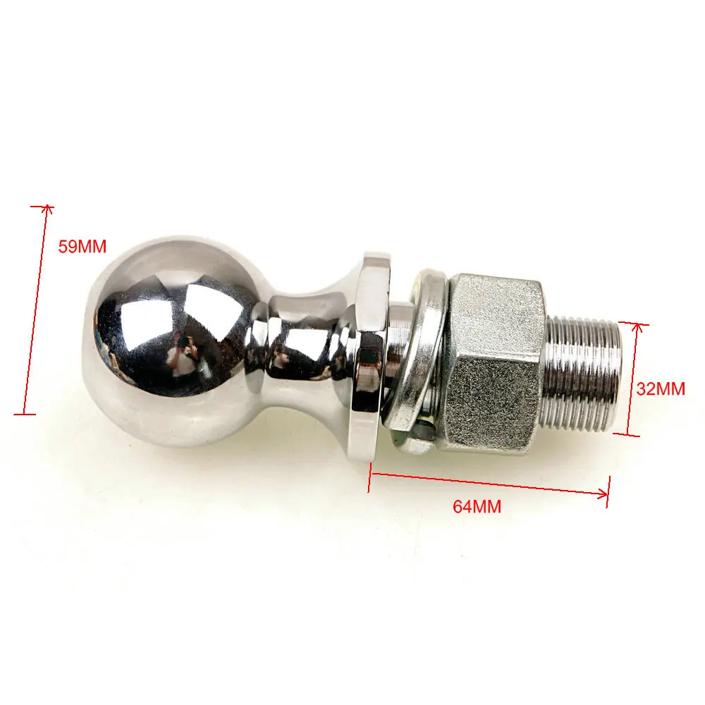 

201# Stainless Steel Trailer Ball Head 2-5/16*1-1/4*2-1/2 10000LBS for ATVs UTVs SUVs