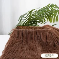 25x45cm 9cmPile Faux Fur Fabric For Sewing Doll Toy Beard Hair DIY Patchwork Material Accessories Home Decoration Cosplay Fabric 6