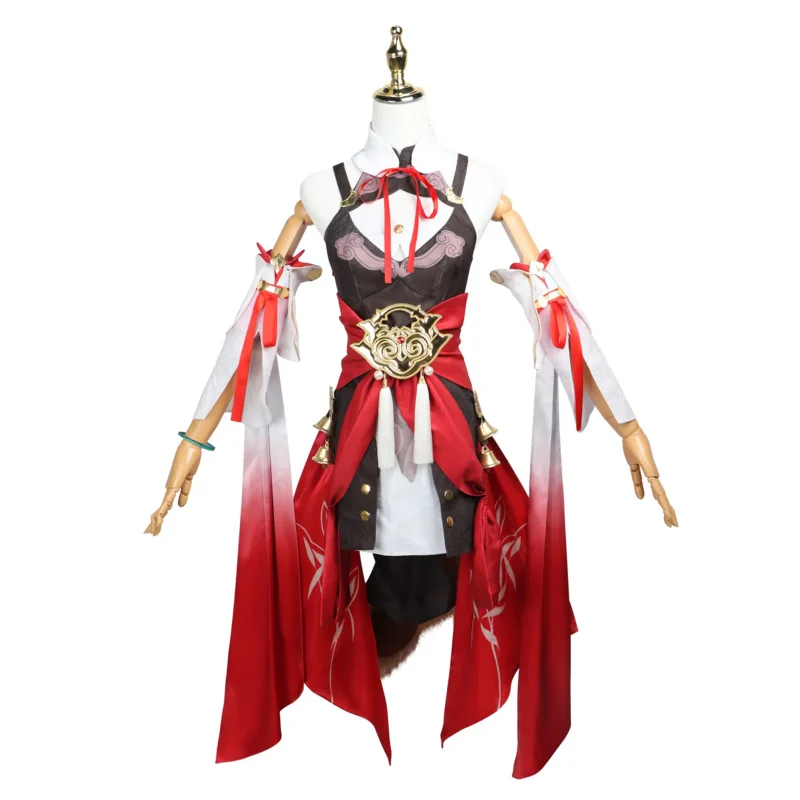 

2025 ♥ New Anime Game Honkai Star Rail Tingyun cosplay Sexy Women Dresse wig Fox tail set Halloween Uniform Carnival Clothes ☆★
