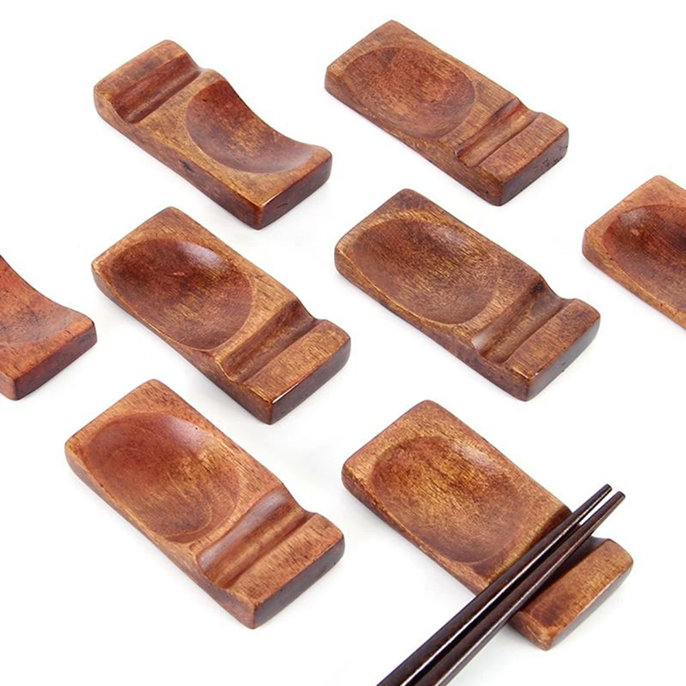 

Wooden Cooking Utensils Kitchen Supplies Pillow Chopsticks Holder Chopstick Rest for Dining Table Accessories Chopsticks Stand