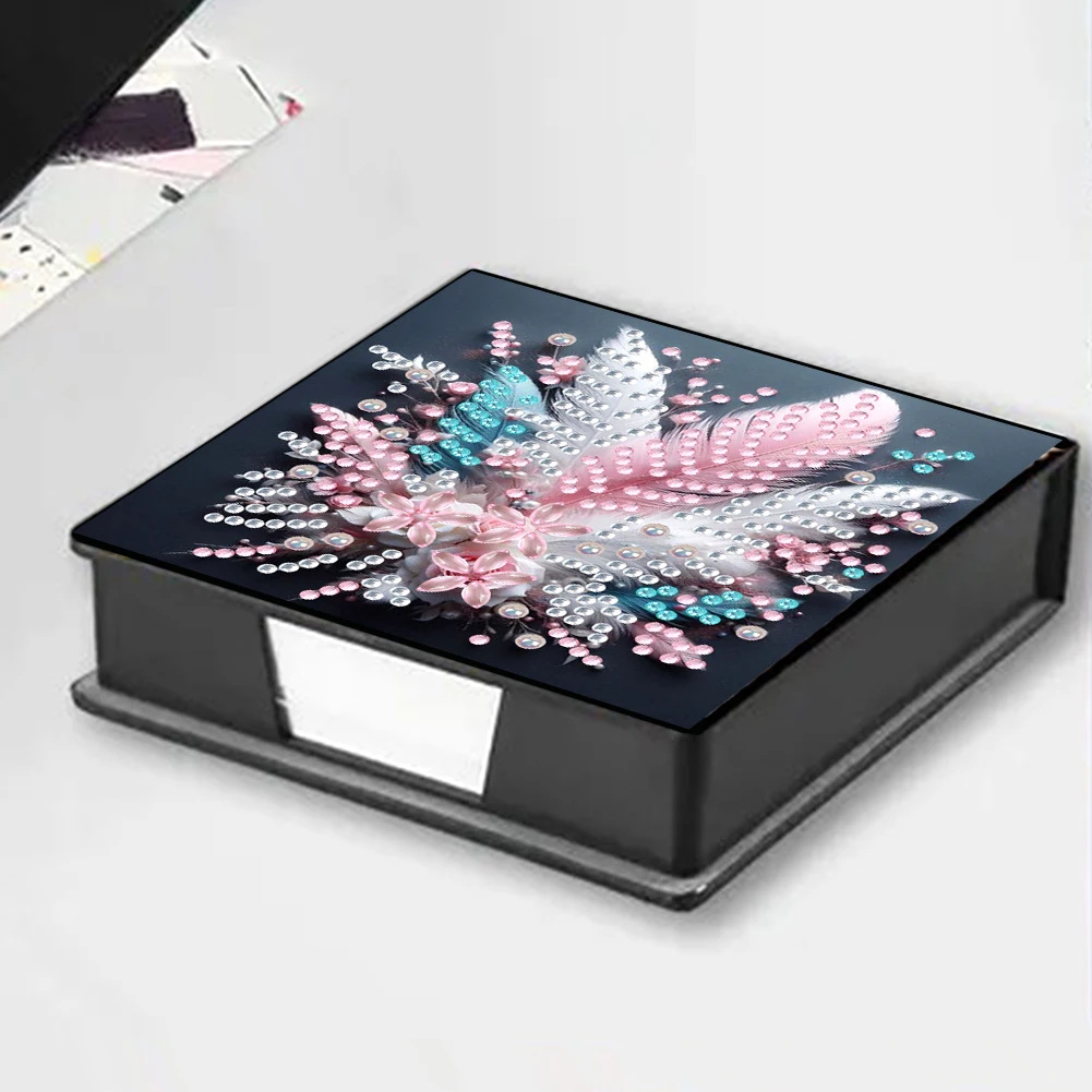 Деревянный набор для рисования 5D алмазов, коробка для заметок с 160 листов, коробка для заметок «сделай сам», алмазная художественная коробка для домашнего офиса, школьные принадлежности, праздничные подарки