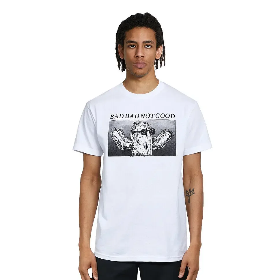 BBNG (BadBadNotGood) - Cactus T-Shirt White  Tees Cotton Luxury brand vintage oversized