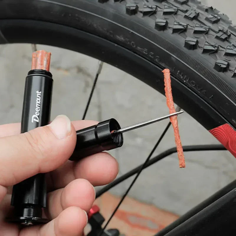 Mini Bicycle Tubeless Tire Repair Tool MTB Tyre Drill Puncture Urgent Glue Repair Sealant Rubber Stripe Road Bike Maintenance