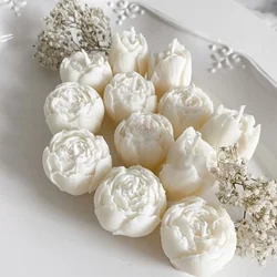 Rose Flower Bud Candle Silicone Molds DIY Handmade Scented Candle Plaster Epoxy Resin Ornament Craft Wax Mould Home Decoration