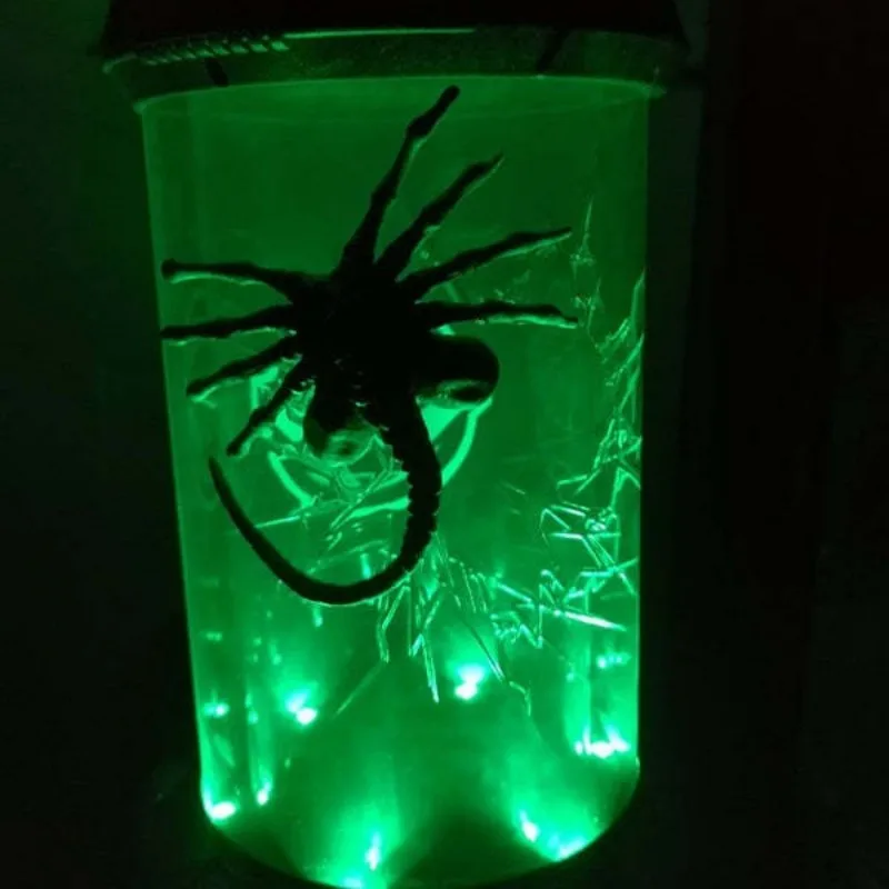 Shaped Led Water Tank Light Facehugger Figure Alien Anime Figur Glow Jar Led Water Tank Movie Prop Home Desk Crafts Sculpture