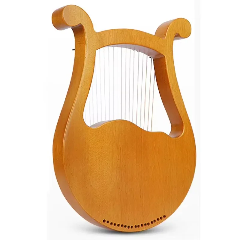 

Hooqu Sophisticated Technology Beautiful Sound OEM Stringed Instrument Fir Wood 19 Strings Lyre Harp