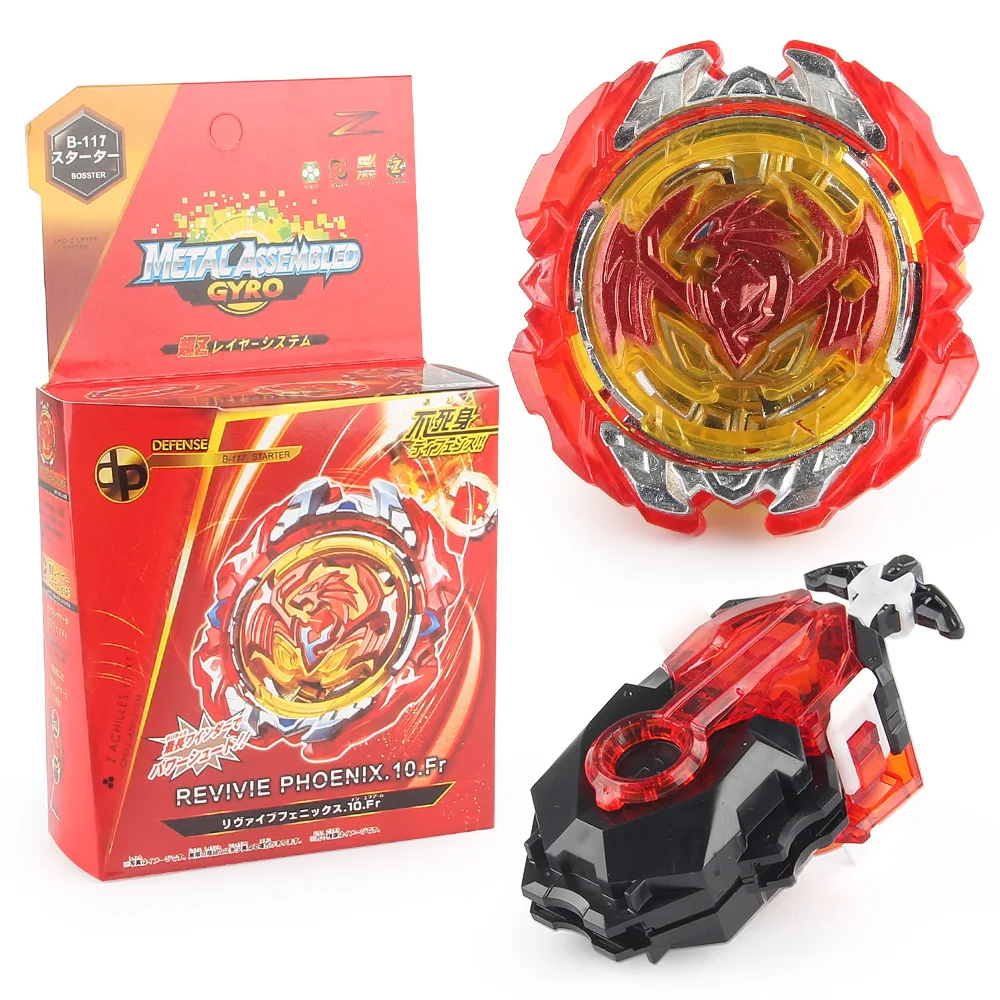 

Gyro Launcher Set Burst B117 Super Z Starter Revive Phoenix.10.Fr Spinning Top Spin Gyro B-117 Kids Games Toy For Children