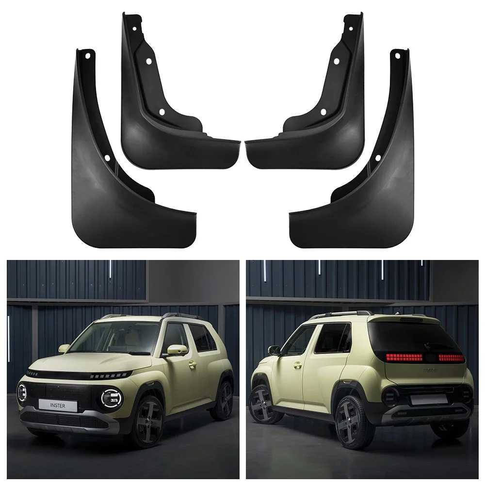 For Hyundai CASPER EV 2024 Mudguards Splash Guards Front Rear Wheels Fender Car Accessories 4Pcs Auto Parts