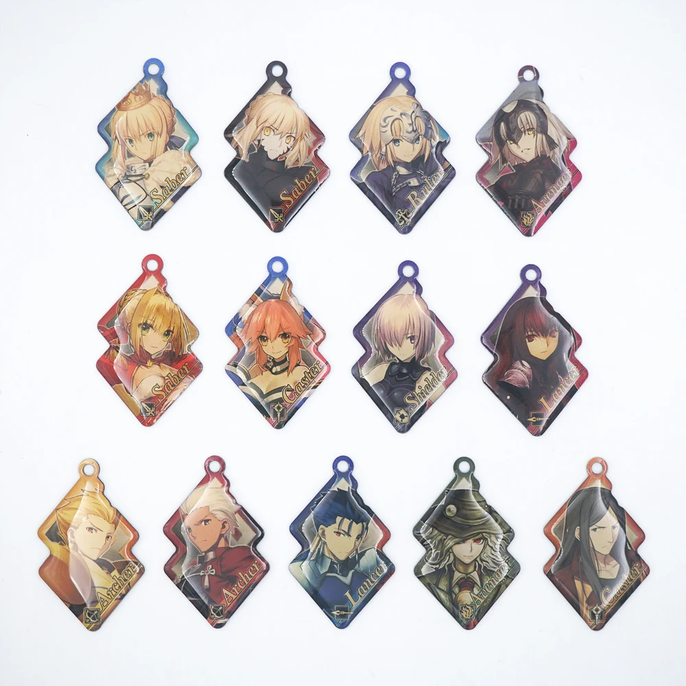 Fate Grand Order Anime FGO FSN Game Sabre Jeanne Nero Gilgamesh Scathach Kleiner Metall-Schlüsselanhänger Geschenk