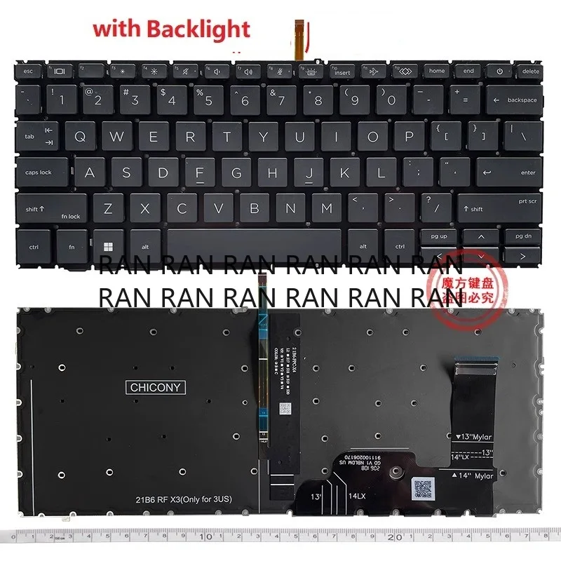 

New US Keyboard for HP 840 830 G9 845 Zbook Firefly 14 1040 G9 G10 Laptop Keyboard Backlight