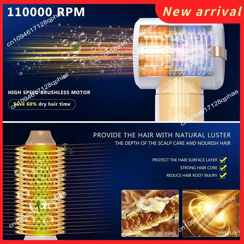 N89R 7 In 1 Multifunzionale Styler Bigodino Arricciatura Automatica Asciugacapelli 1400W Potente Piastra Per Capelli Set Spina DEGLI STATI UNITI