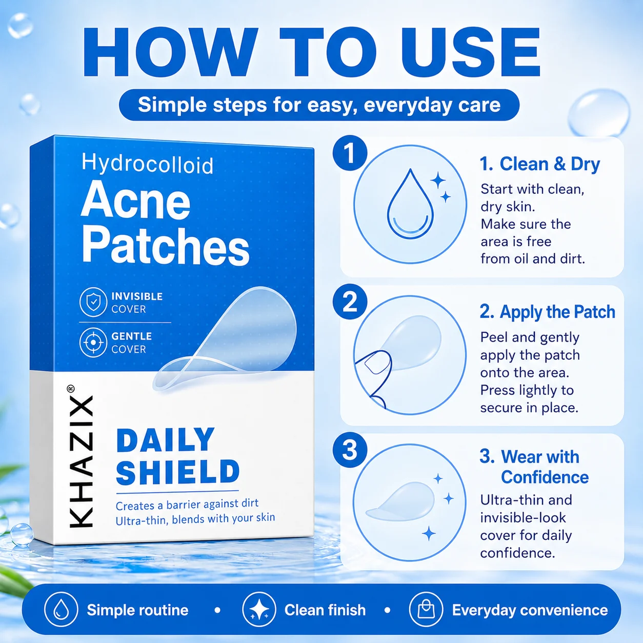 Hydrocolloïde acnepleisters, t - Skincare Gentle recensie en prijs
