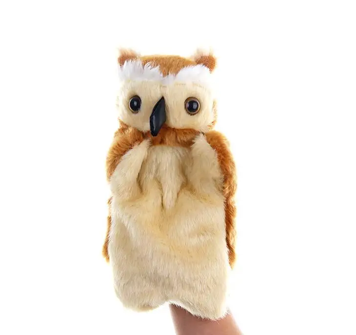 owl puppet kawaii cartoon animal owl bird plush hand puppet baby bedtime story christmas gift holiday gift