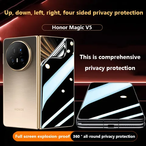 فيلم لهواوي الشرف ماجيك V5 V3 Vs3 V2 RSR 5G الخصوصية مكافحة التجسس يبصر فيلم داخلي + الجبهة لينة هيدروجيل طبقة رقيقة واقية