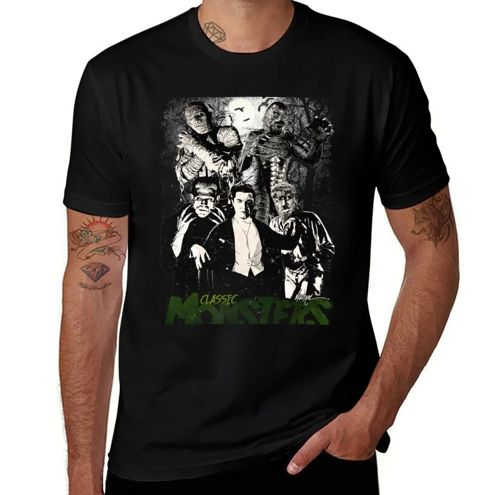CLASSIC MONSTERS T-Shirt Comfort Stretch Tee Shirt T-Shirt
