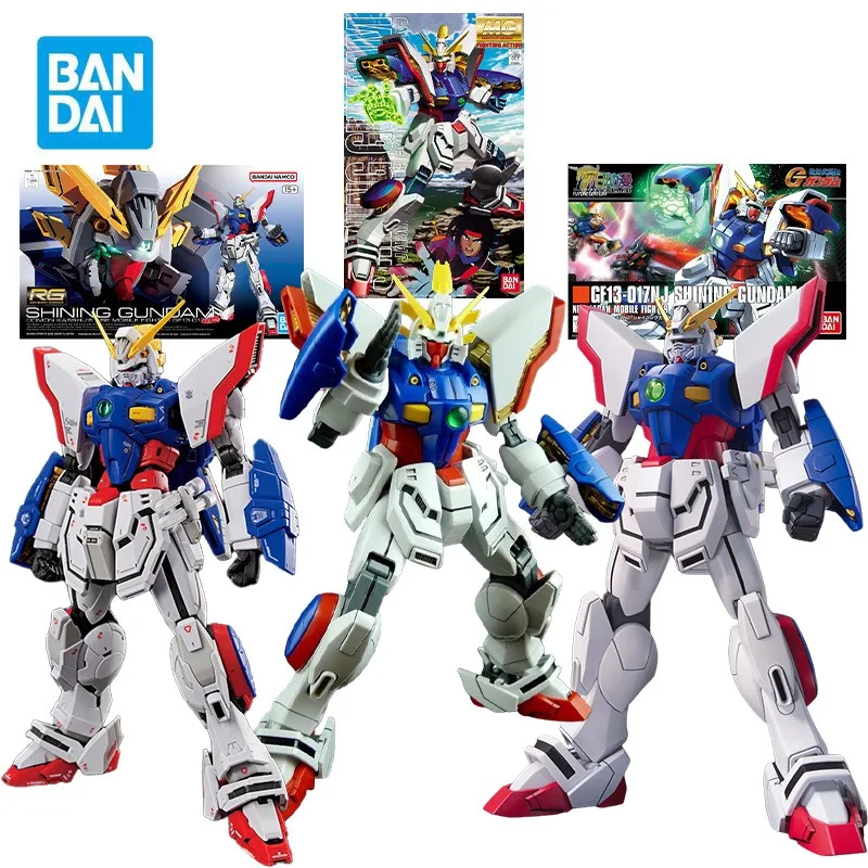 

BANDAI RG/MG/HG 1/144 GF13-017NJ Shining Gundam Action Figures Mobile Suit Gundam Build Divers Re:Rise Anime Model Kit