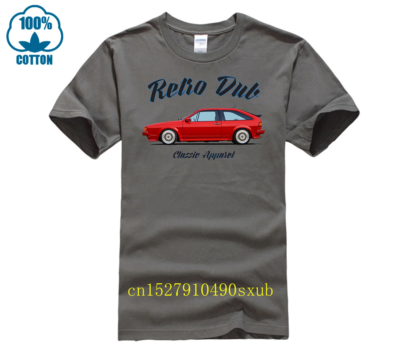 Fashion Summer Mens Print Tees German Classic Car Fans Scirocco Mk2 T-Shirt. Retro Dub , Classic Car, German. Modified.T-Shirt