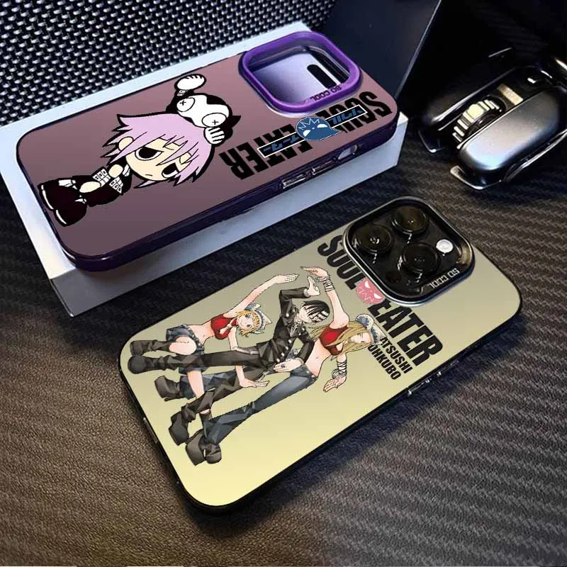 كول فيشن S-الروح الآكل لابل آيفون 17 16E 16 15 14 13 12 ميني برو ماكس زائد غطاء فوندا سيليكون لينة الملونة جراب هاتف #1