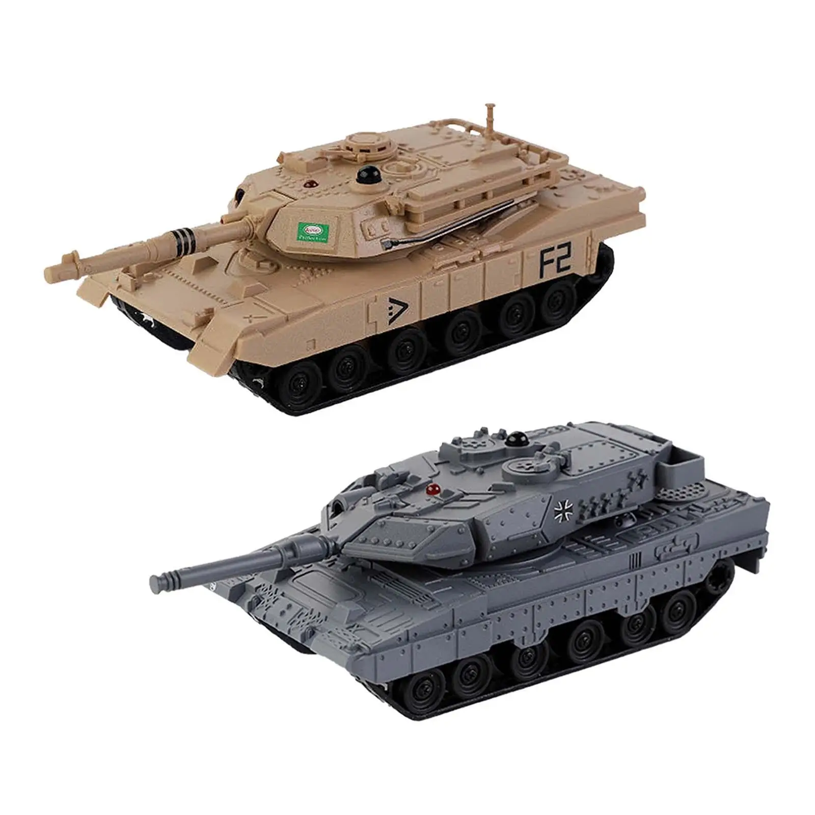 RC Battle Tank with Rotating Turret 1:64 Remote Control Tank Tank Model for Adults 3 4 5 6 7 8 Years Kids Children New Year Gift