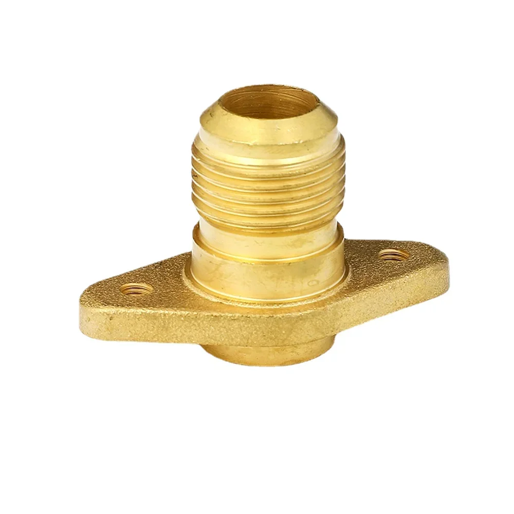 SAE-Standard 1/4" 3/8" 1/2" 5/8" 3/4" Tube Solder To Flared Pipe Fitting Connector Coupling With Base For Shut Off Valve Air Con