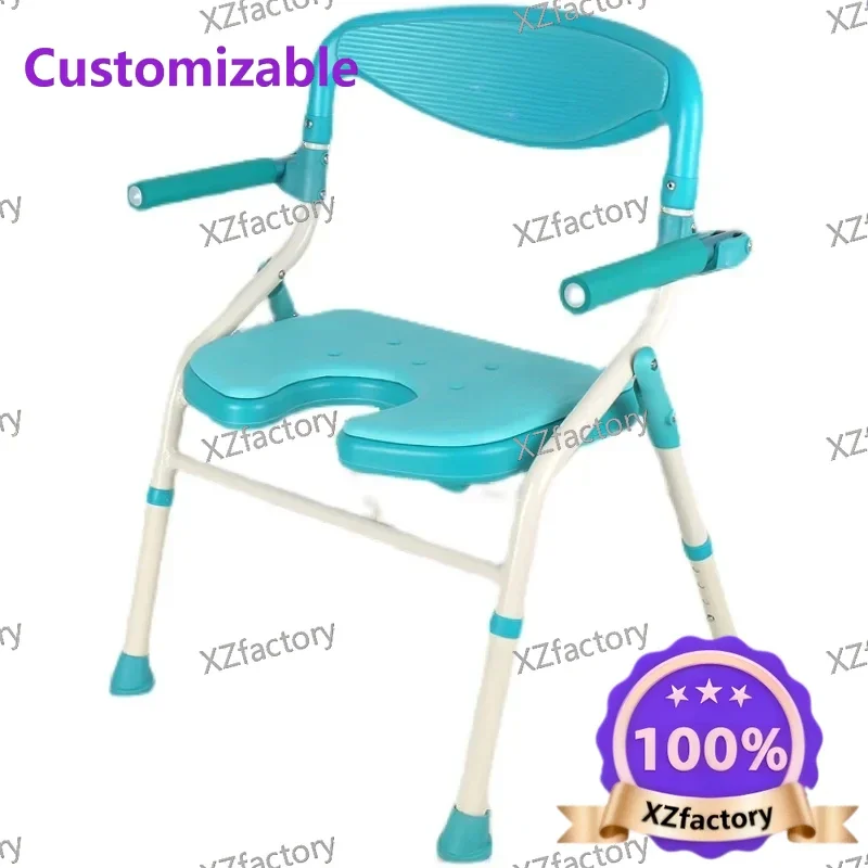 Bath chair Shower chair Pregnant women thickened double non-slip folding bath stool