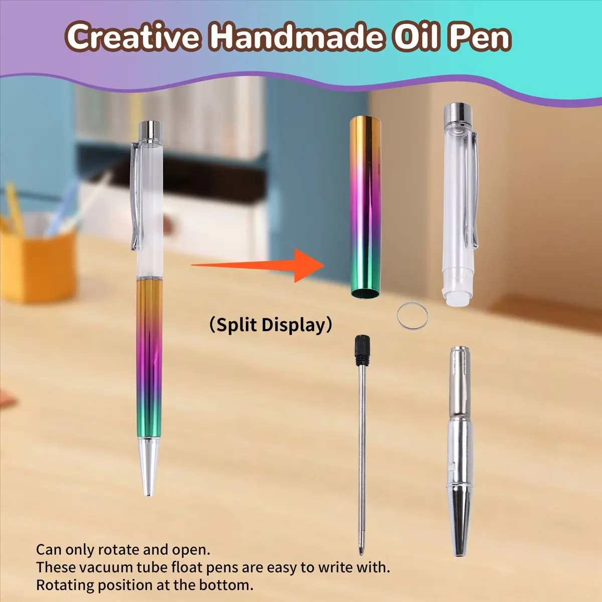 ABNQ 28 PACK Colorful Empty Tube Floating DIY Pens,Building Your Favorite Liquid Sand Pens Supplies for Many Occasions