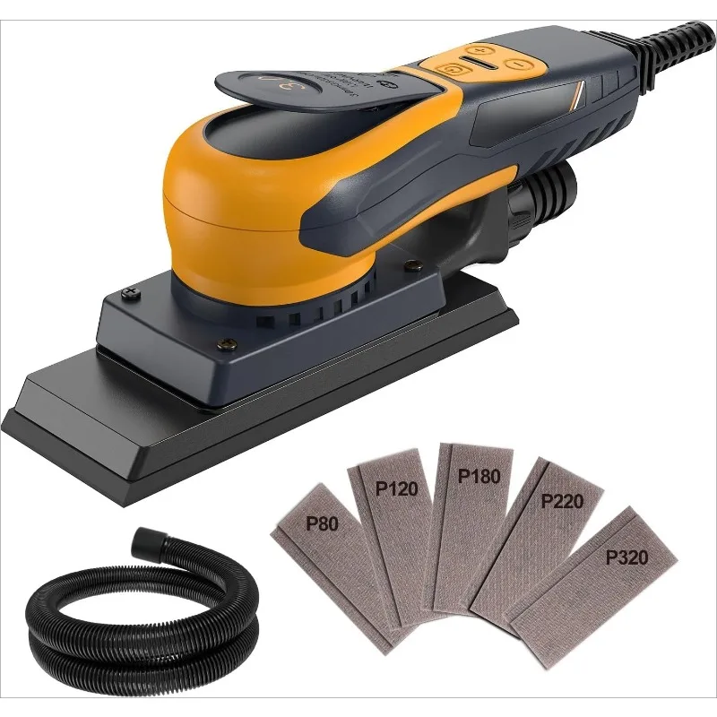 ماكينة صنفرة الصفائح ZZH، ماكينة صنفرة أوراق مدارية بدون فرش بقدرة 350 وات مع 4000-10,000 دورة في الدقيقة، ماكينة صنفرة النخيل الكهربائية منخفضة الاهتزاز لـ #1