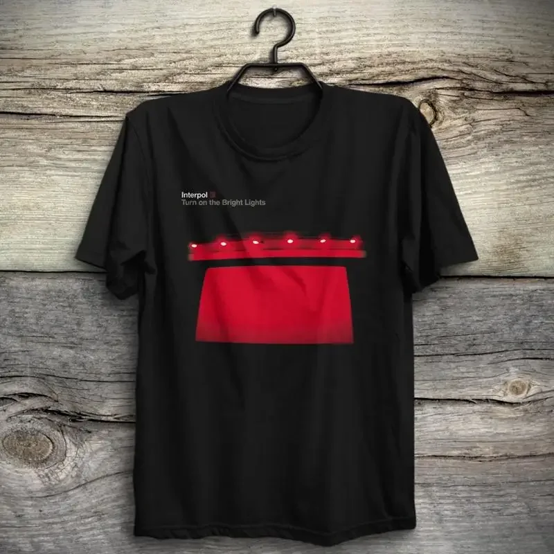 

Turn on the Bright Lights retro Interpol T shirt Paul Banks Daniel Kessler