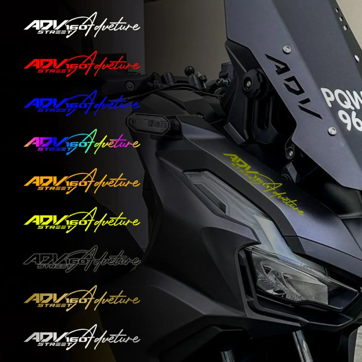 

Виниловые светоотражающие наклейки для мотоцикла, лобовое стекло, моторная головка, шлем, скутер, передняя боковая декоративная наклейка для Honda ADV 160 ADV160
