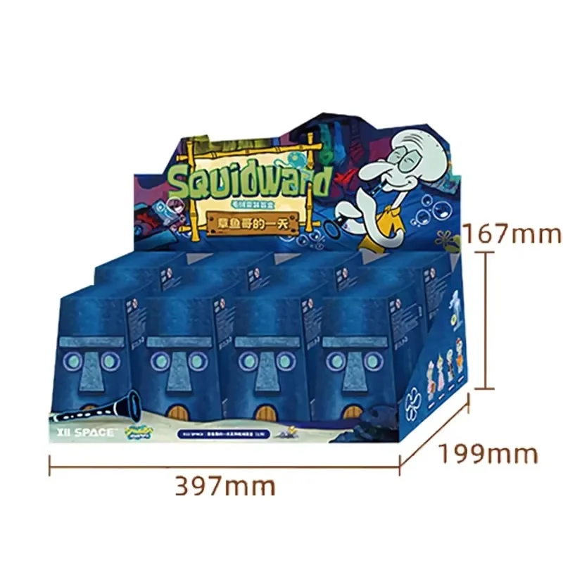 Officiële X11 Squidward A Day Series Blind Box Bikini Squidward Pluche Sleutelhanger Cartoon Pop Mystery Box Collectie Cadeaus