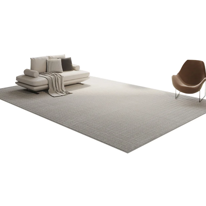 Carpet living room modern minimalist chessboard plaid minimalist solid short fur high-end thickened