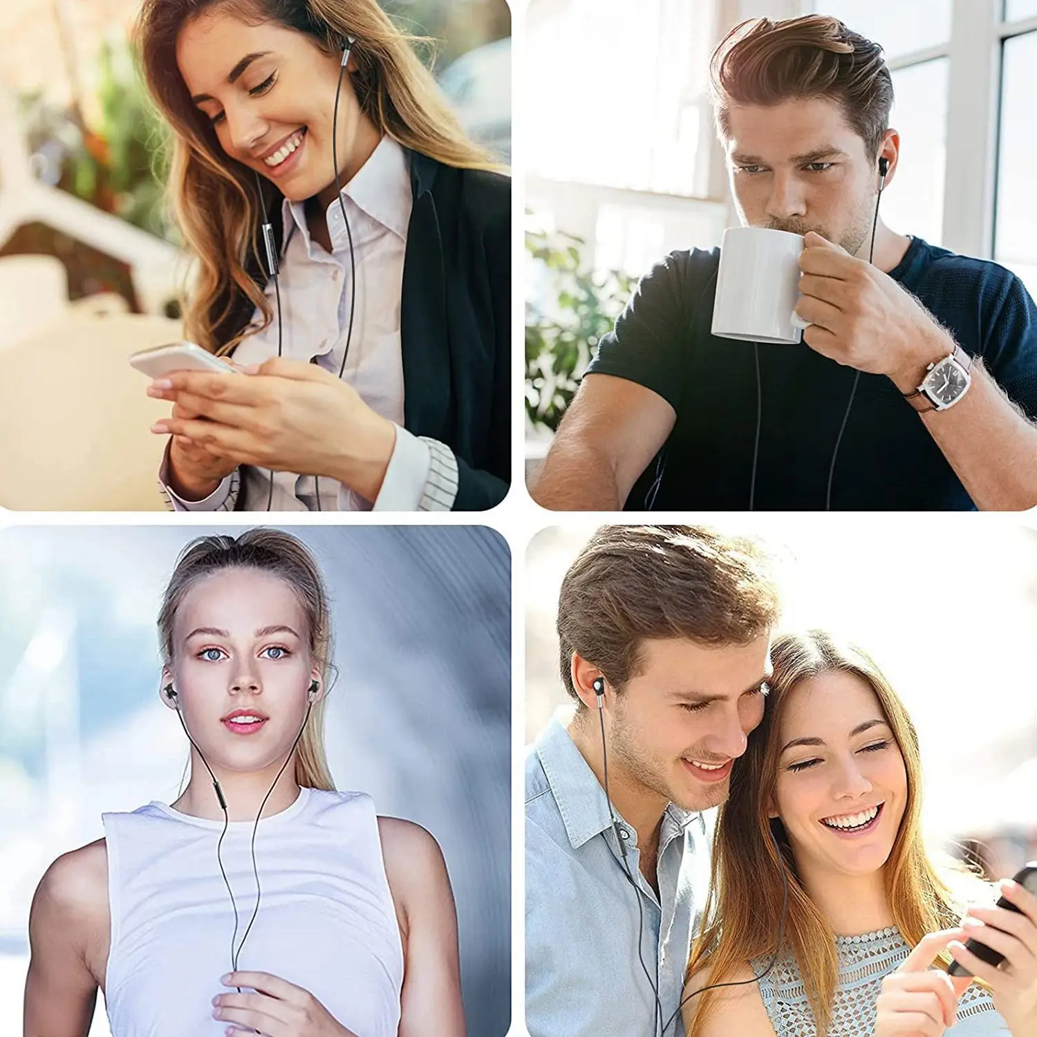 USB C Headphones, In-Ear Headset with Microphone and Volume Control