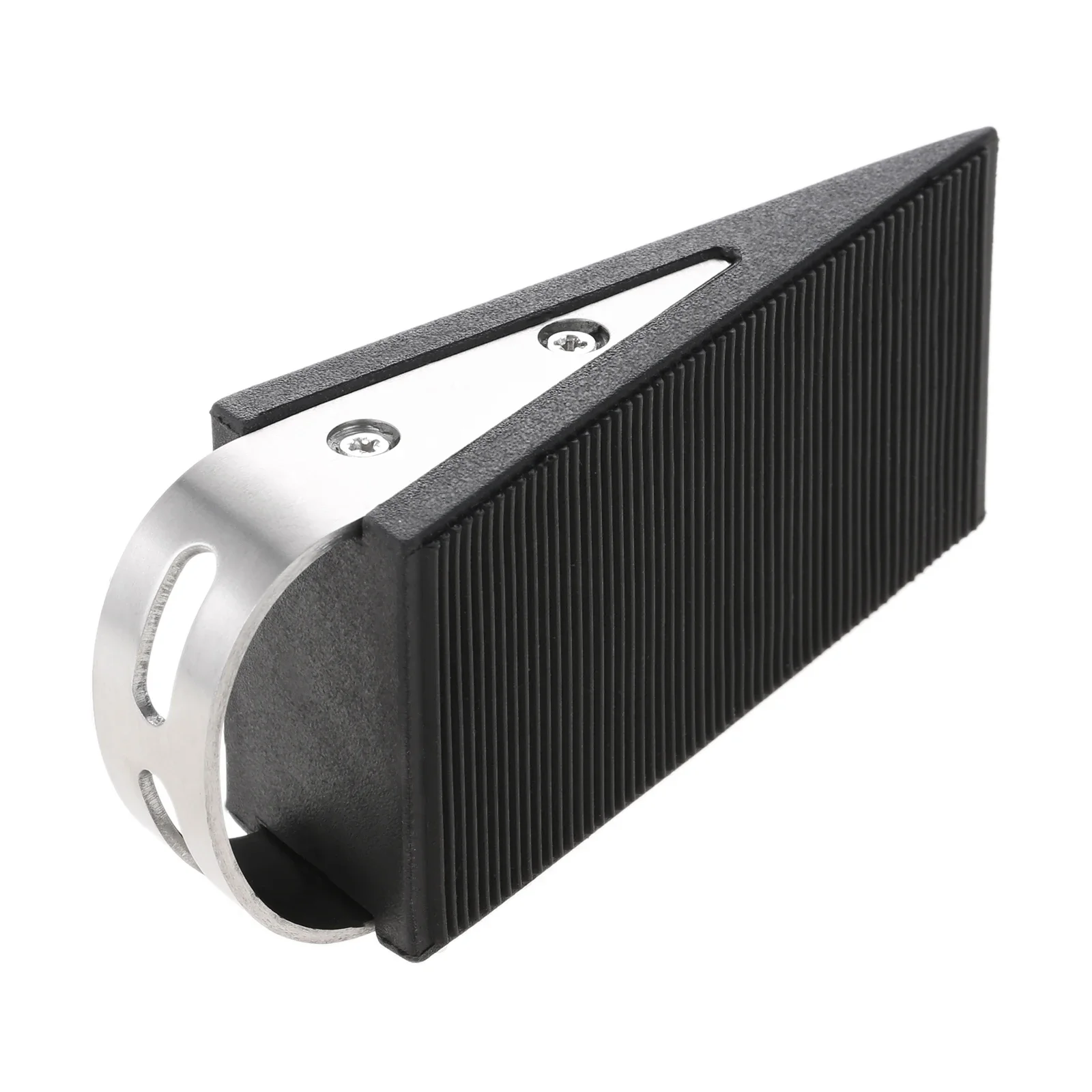 2Pcs Door Stoppers Rubber 304 Stainless Steel Punch-free Door Buffers Kids Safe Floor Gate Door Stops 47 x 98 x 31mm