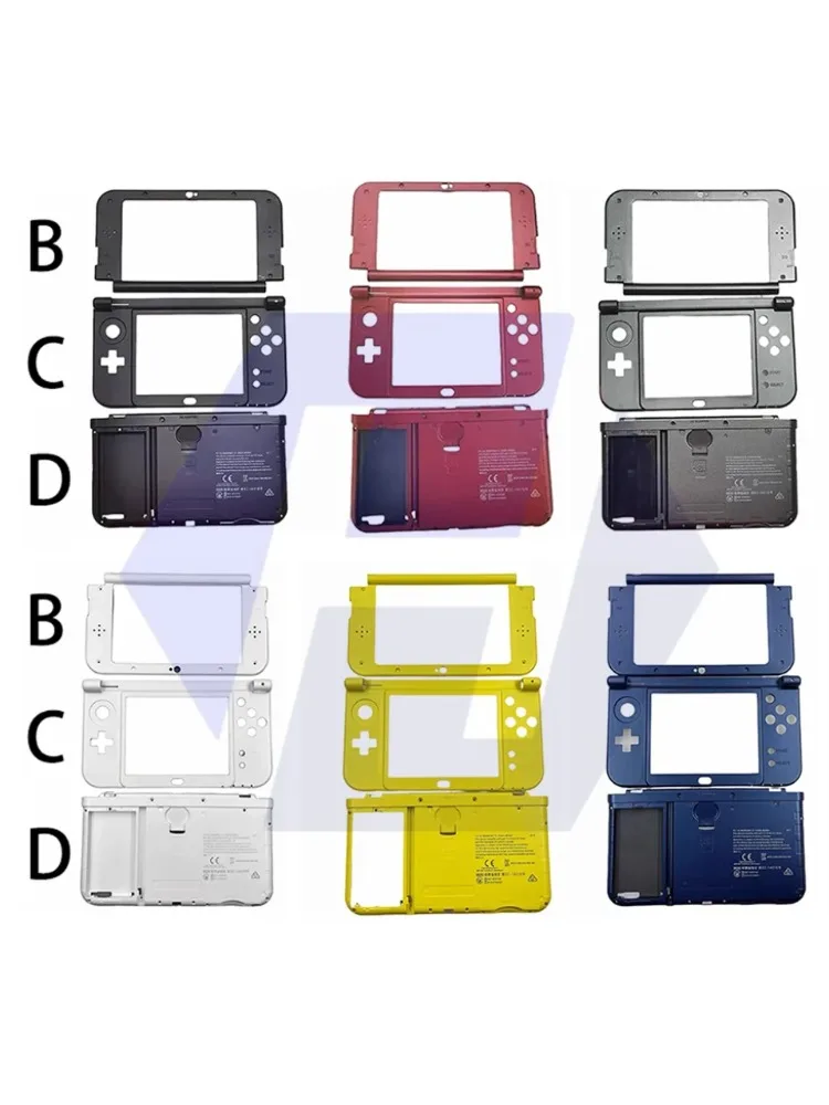 Nowa górna część ekranu LCD, zawias, dolna środkowa ramka, górna ramka ekranu, soczewka do obudowy NEW 3DSLL (zamiennik dla NEW 3DSXL) — zdjęcie produktu 7