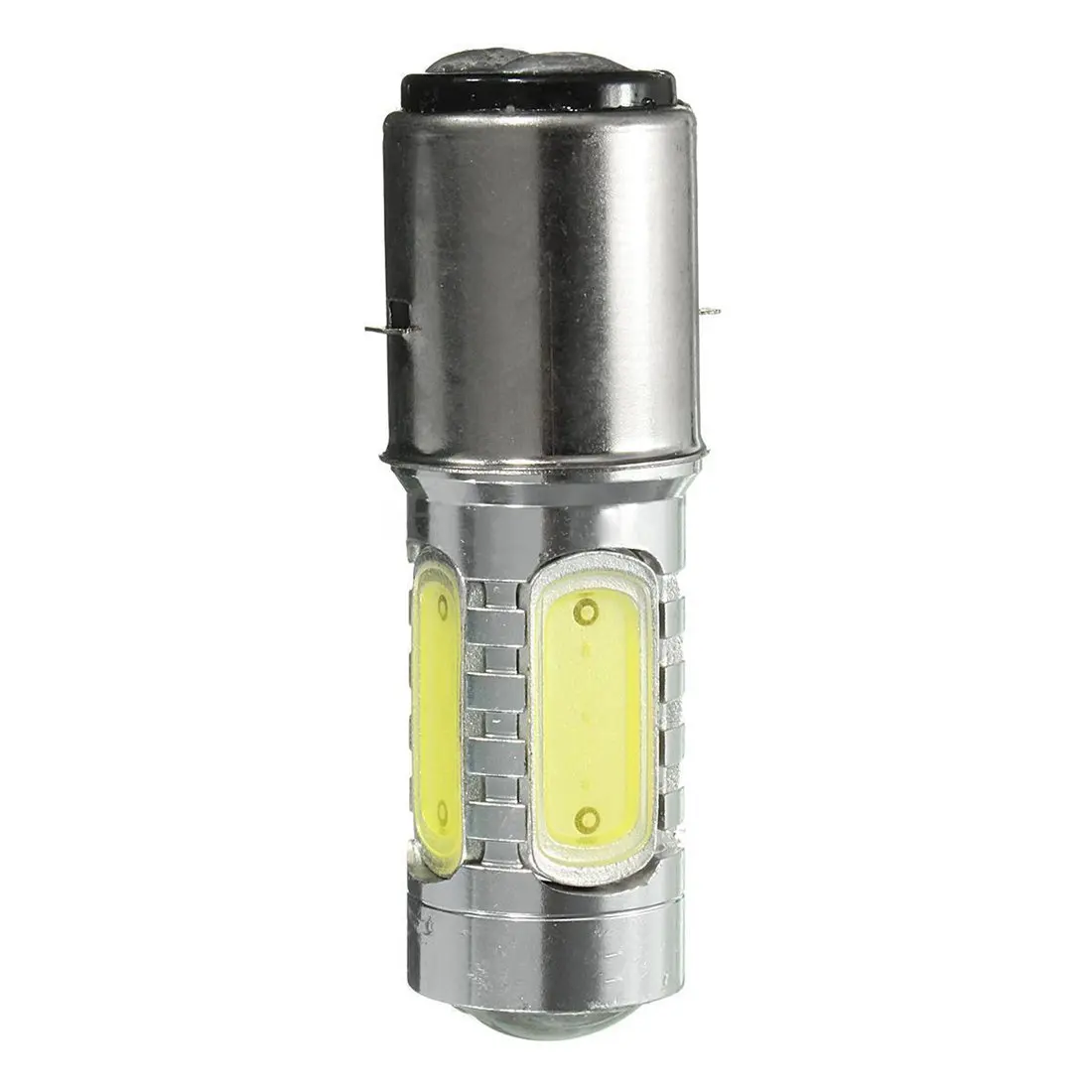 Ampoule LED blanche pour moto, vélo, cyclomoteur, lumière de sauna RL, 12V, BA20D, H6, 4 COB