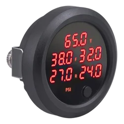 Five in One Display Air Suspension Pressure Gauge PSI/Bar Air Suspension With 5 Pieces 1/8NPT Electrical Sensors