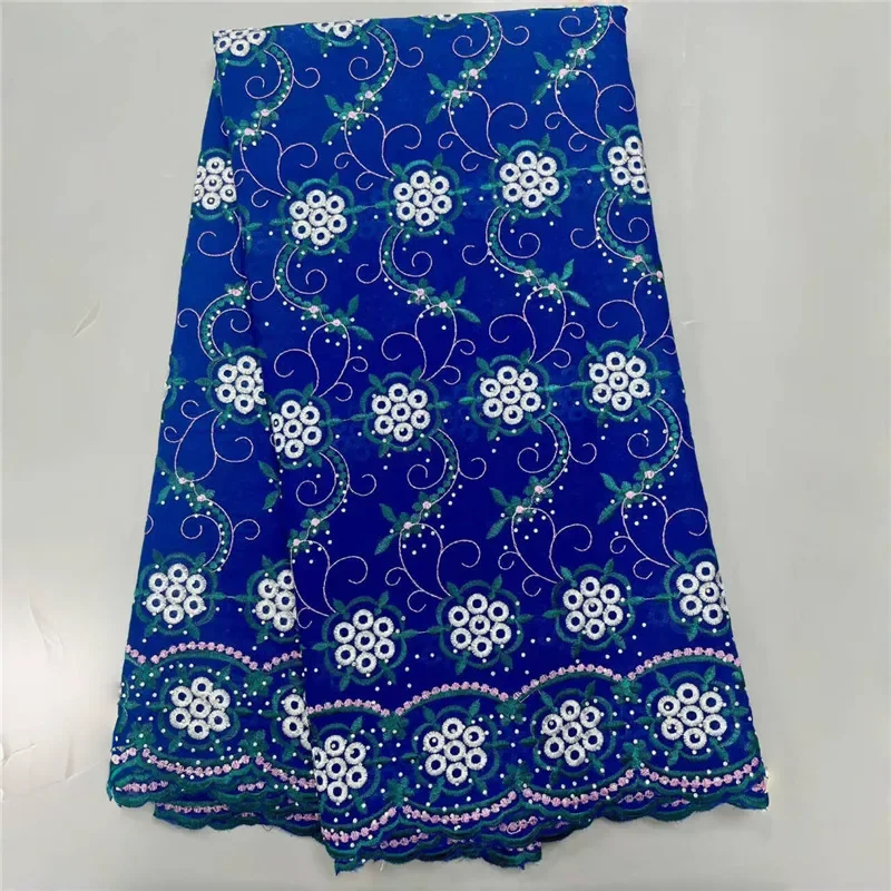 

5 yard Swiss lace fabric Dry lace embroidery African 100% cotton fabrics Swiss voile lace Dubai style 30L3032801